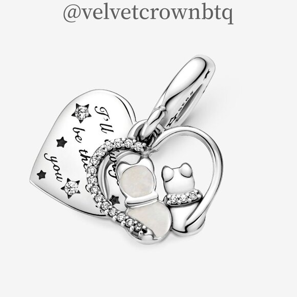 Pandora Cats & Hearts Dangle Charm - Picture 2 of 6